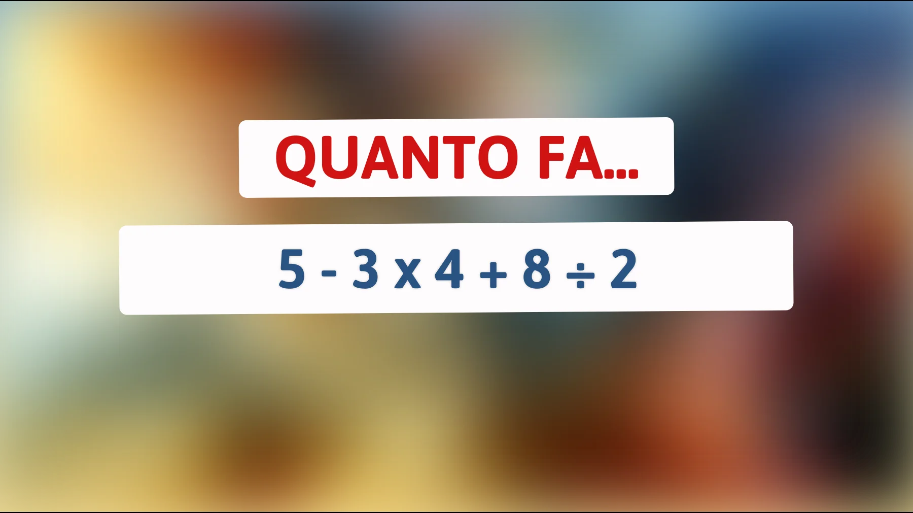 "La sfida matematica che solo il 5% riesce a risolvere: sai trovare la risposta giusta?""