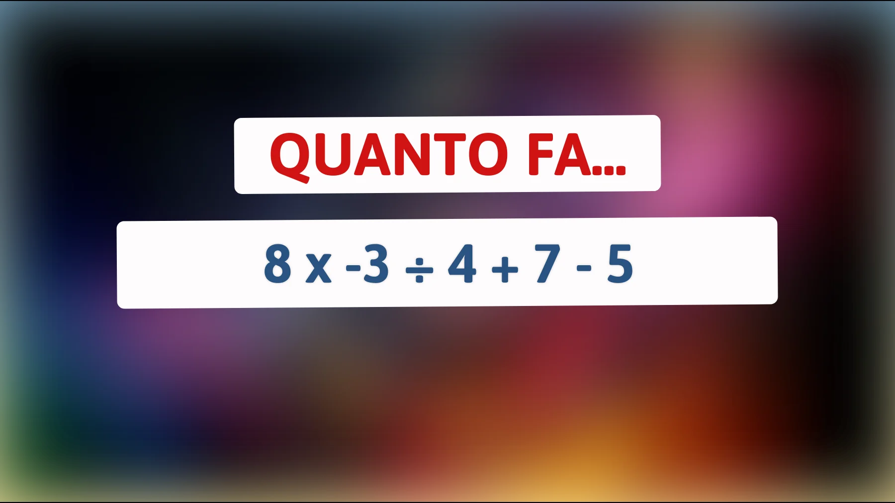 Scopri se sei tra l'élite delle menti brillanti risolvendo questo enigma matematico!"