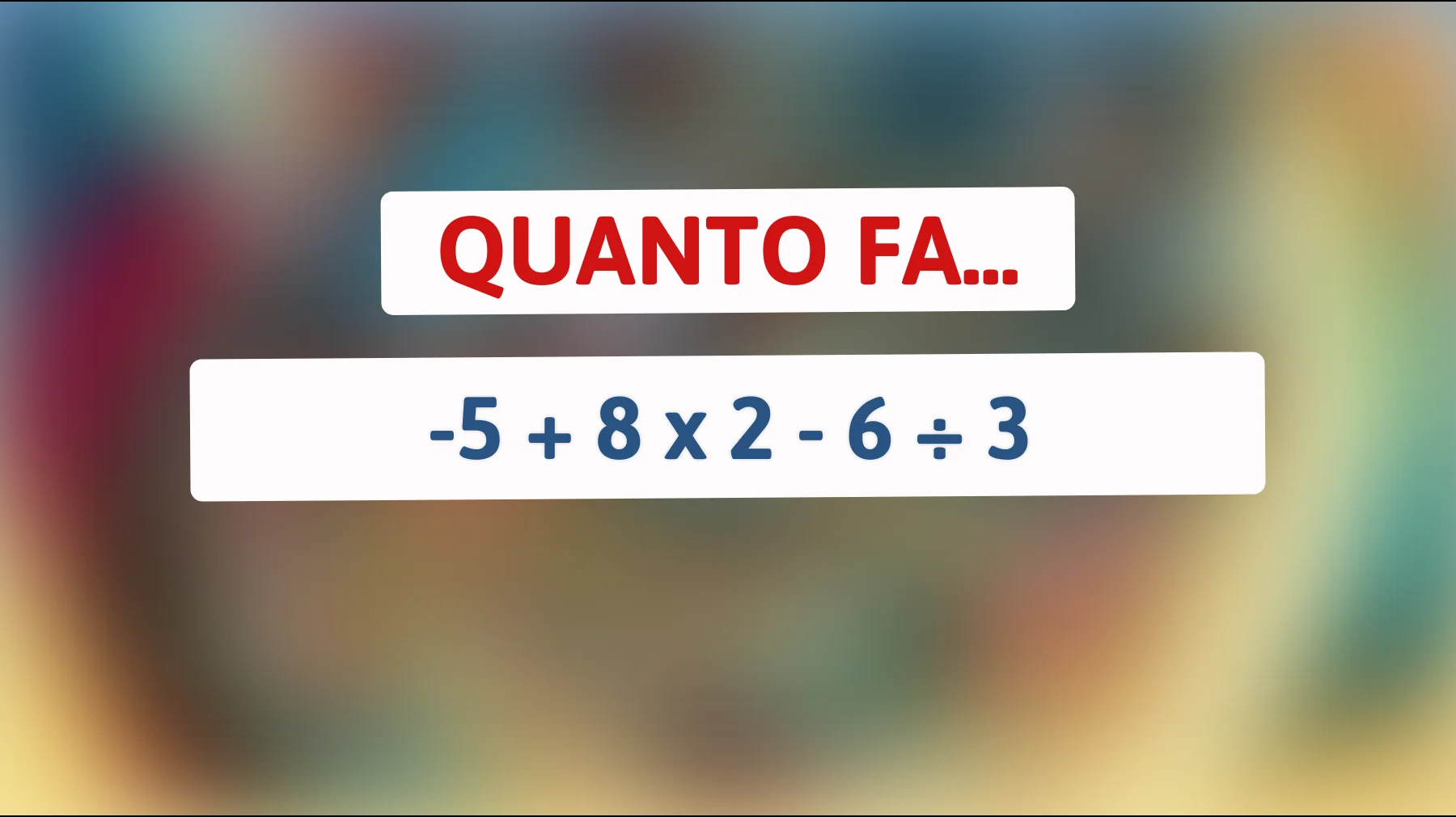 Scopri se sei un vero genio matematico: riesci a risolvere questo semplice ma ingannevole indovinello? Sfida il tuo cervello!"