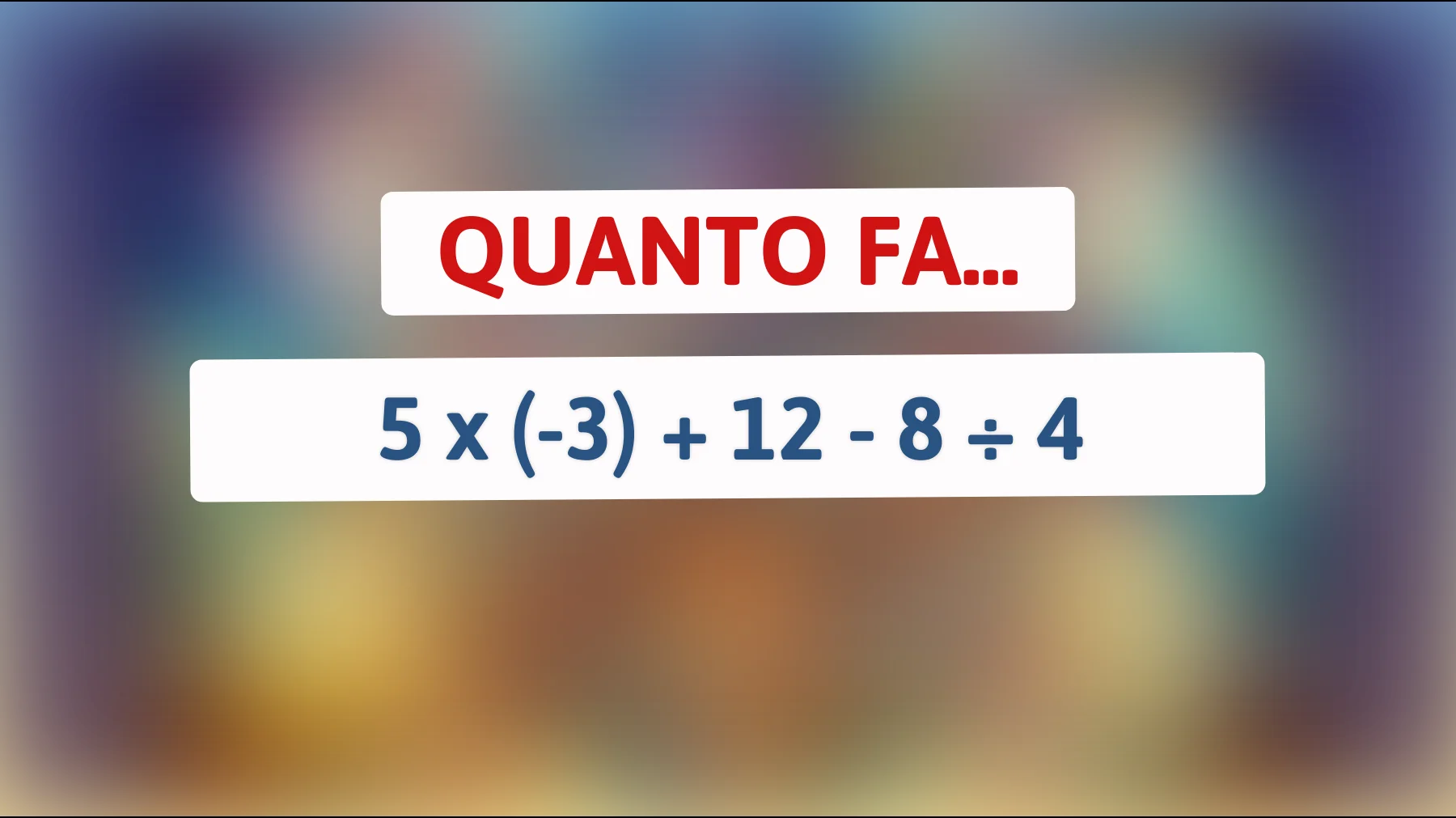 Sei abbastanza intelligente da risolvere quest'equazione apparentemente semplice ma ingannevole? Scopri se sei una mente geniale!"