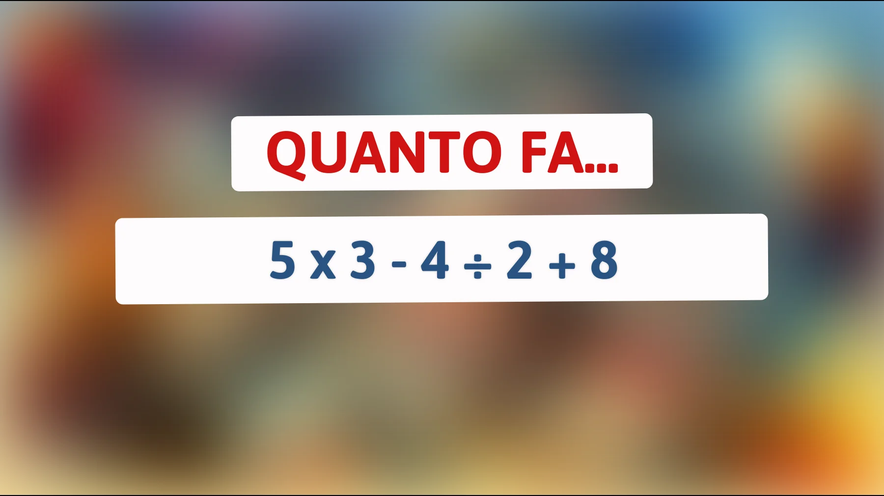 Sei davvero una mente brillante? Scopri la risposta a questo indovinello che mette alla prova la tua intelligenza!"