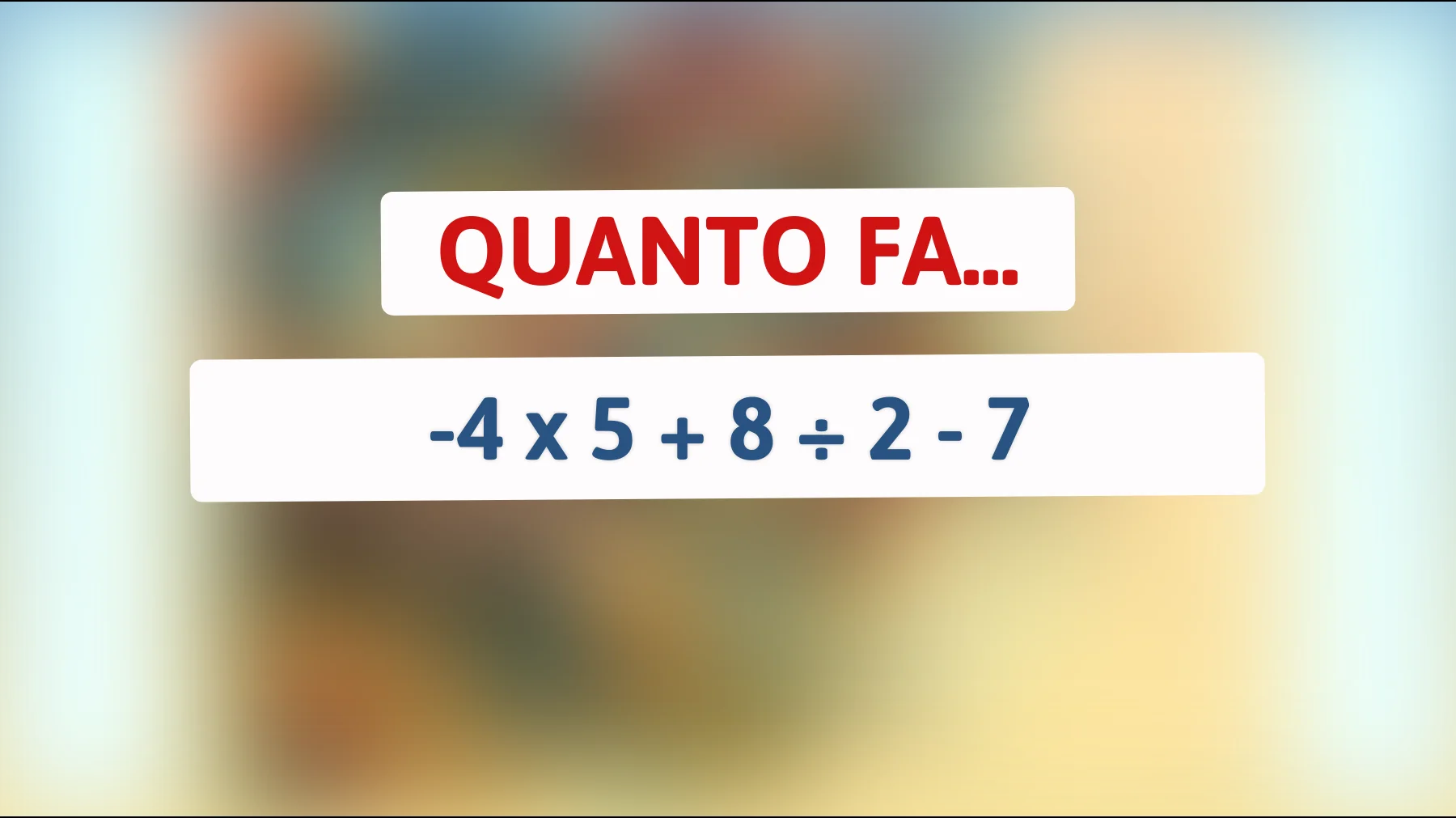 Sfida il tuo cervello! Solo l'1% delle persone riesce a risolvere questo indovinello matematico subito!"