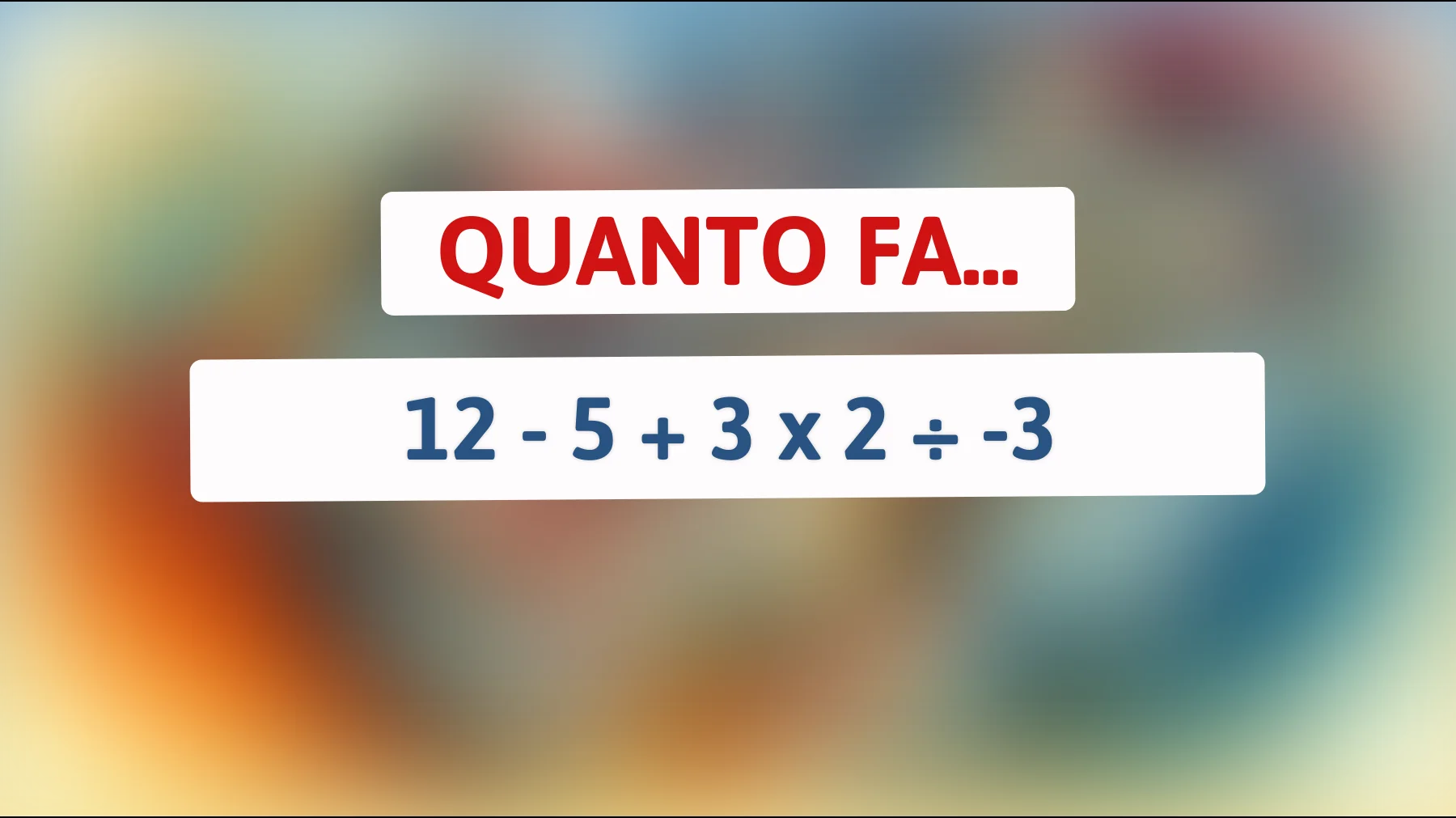 Scopri se sei un vero cervellone: Riuscirai a risolvere questo intricato enigma matematico? Solo per i più brillanti!"